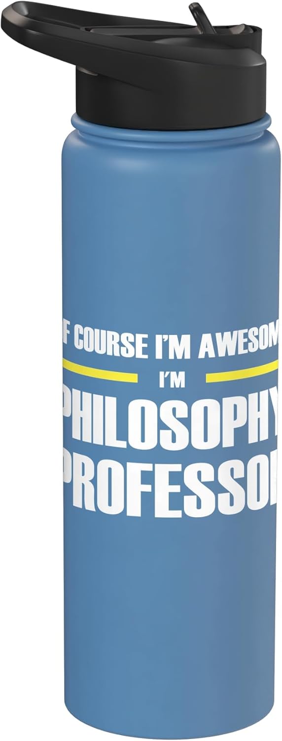 The Original Awesome Philosophy Professor Stainless Steel Insulated Water Bottle