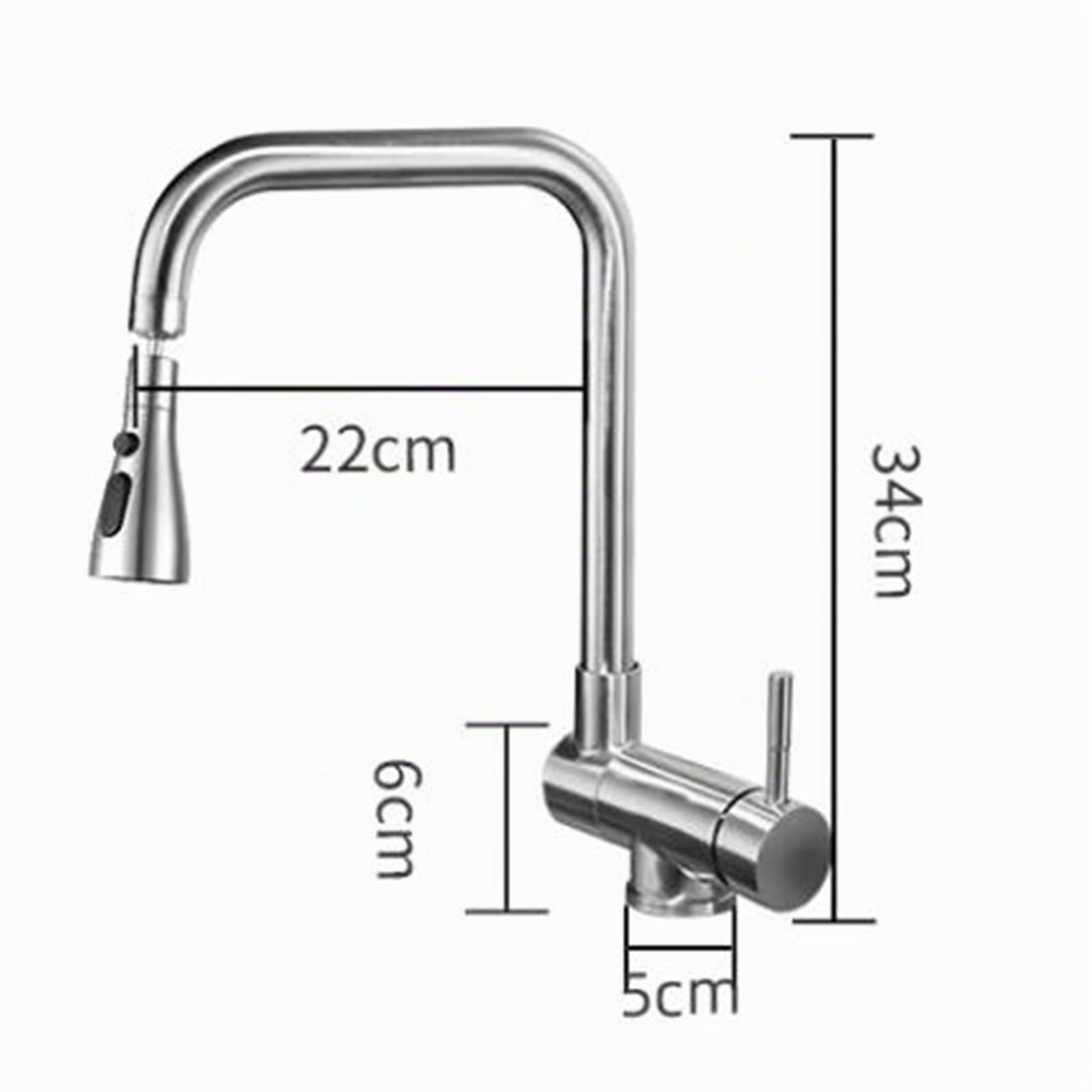Grifo de Cocina Abatible Para Ventana, Grifo Cocina Plegable Acero Inoxidable Monomando 3 Modos Giratorio Grifos Cocina Abatibles-Cepillado