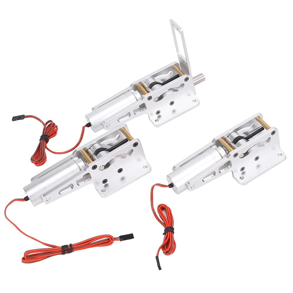 Controlador RC, Caja de Control del Tren de Aterrizaje Telescópico Eléctrico de Aleación, de Precisión para Aviones RC de ala Fija (Silver)
