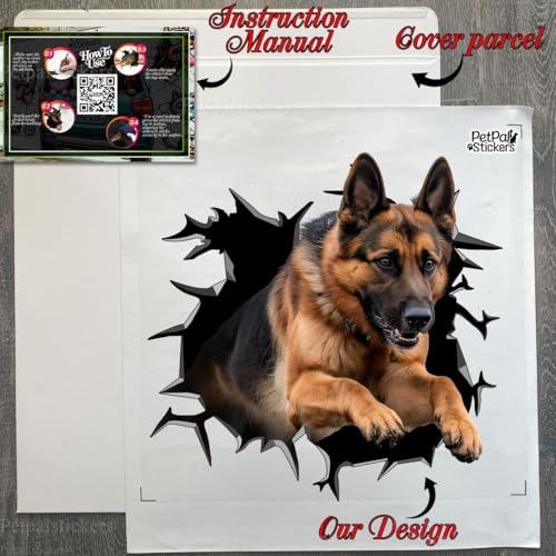 Image of Vinyl Dog Stickers - Car Decals for Women & Dog Lovers (GSD Mom)