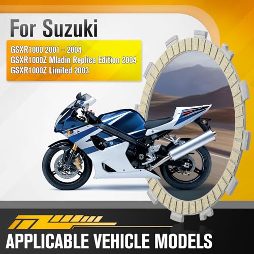 Image of 21400-40811 Clutch Friction Steel Plates Gasket Kit For Suzuki GSX-R1000 2001-2004 GSX-R1000Z 2003-2004