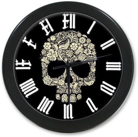 Cool Sugar Skull Custom Elegant Wall Clock 100% Quartz