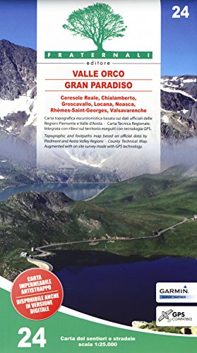 Alta Valle Orco - Gran Paradiso 1 : 25 000 [Lingua inglese]: 24