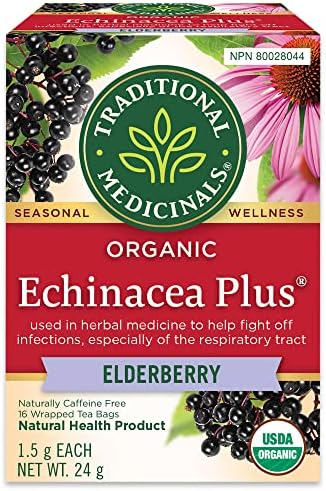 Traditional Medicinals - Organic Echinacea Plus Elderberry Herbal...