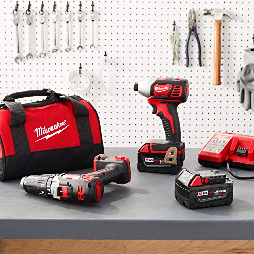 Milwaukee 2697-22 M18 18-Volt 1/2-Inch 2-Tool Combo Kit Includes Charger, Battery (2) And Bag #TOP6