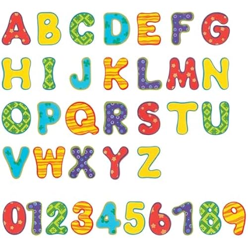 Nuby Floating Bath Tub Alphabet and Numbers Set - Soft Foam Waterproof Letters and Numbers - 36 Pieces - Educational Bath Toys for Kids - 3+ Years