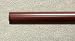 1-3/8 inch Wood Smooth Drapery Rod 6 Ft Mahogany