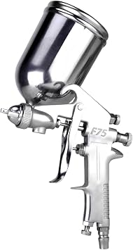 F75 Pneumatic Paint Sprayer Air Spray Gun Gravity-fed DIY Professional Tool Pneumatic Paint Sprayer for Fine and Beautiful Coating, Cup Capacity 400ml, Nozzle Diameter 1.5mm, Easy Operation
