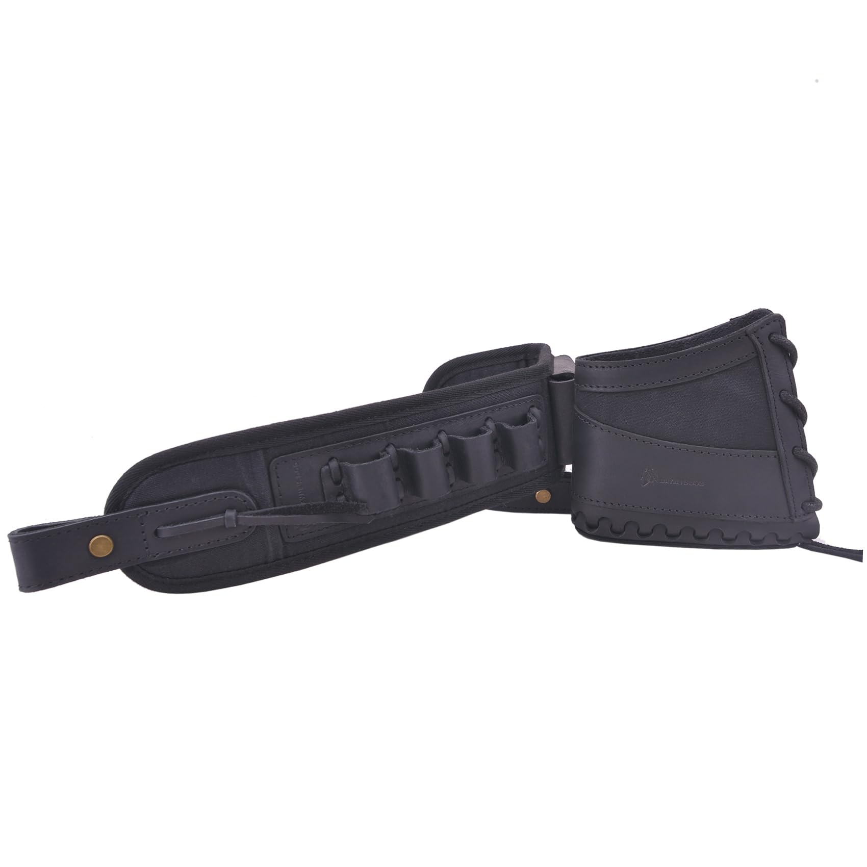 Handgefertigtes Leder Schrotflinte Recoil Pad mit Sling Shotshell Halter für 12GA 16GA 20GA