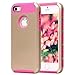 iPhone 5S Case, iPhone 5 Case, AUMI Dual Layer Hybrid Luxury Fashion Shockproof Soft Hard Case Cover for Apple iPhone 5/5S