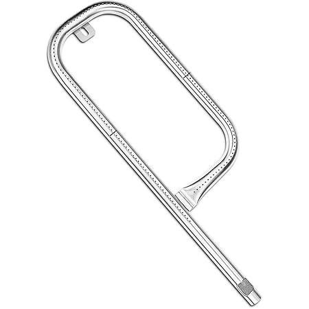 QuliMetal 60040 Grill Burner for Weber Q100, Q120, Q1000, Q1200, Baby Q, 386001, 386002, 516002, 516001, 50060001, 51060001 Gas Grills, Replacement for 69957/41657, 304 Stainless Steel, 17 Inch