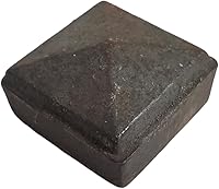 Vista 9 de Tapas de poste piramidales - Hierro fundido, soldadura - on (2, 4" x 4")