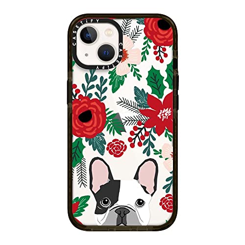 Casetify Impact Case For Iphone 13 - French Bulldog Black And White Gifts For Christmas Dog Lover Dog Breeds Frenchie Owner - Clear Black #TOP1