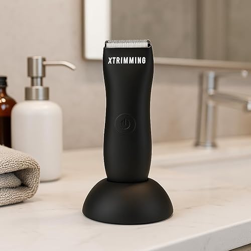 Miniatura 10 de Recortadora de vello corporal para hombres, afeitadora impermeable para ingle, púbico y pelotas, kit de aseo eléctrico para higiene, peluquería