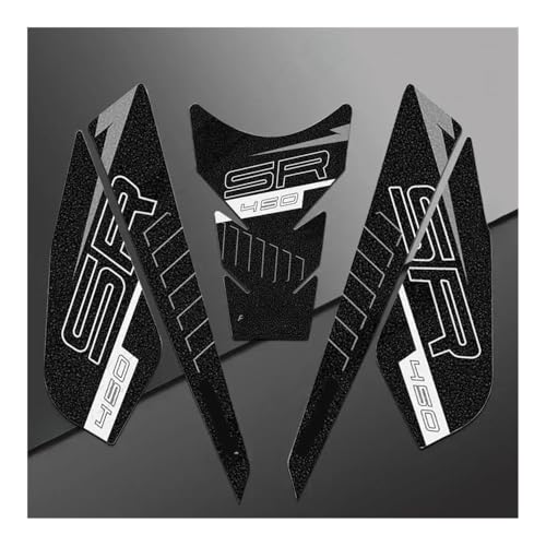 Autocollant Réservoir Moto pour 450SR 2022-2024 Protège-Réservoir Givré Noir