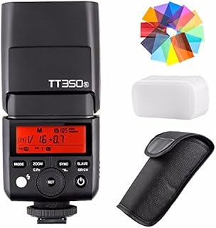 EACHSHOT Godox TT350S 2.4G HSS 1/8000s TTL GN36 Wireless Speedlite Flash for Sony Mirrorless DSLR A7 A7R A7S A7-II A7-III A7R-II A7R-III A7S-II A6300 A6000 w/Color Filter
