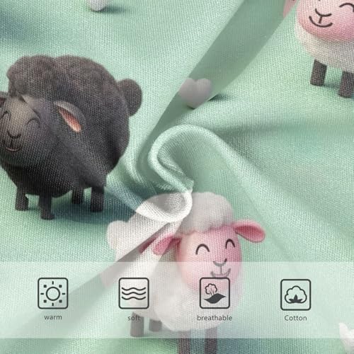 Girl Underwear, Cute Cartoon Sheep Toddler Girl Briefs, Girls Underwear Cotton, 2T–8 Years3