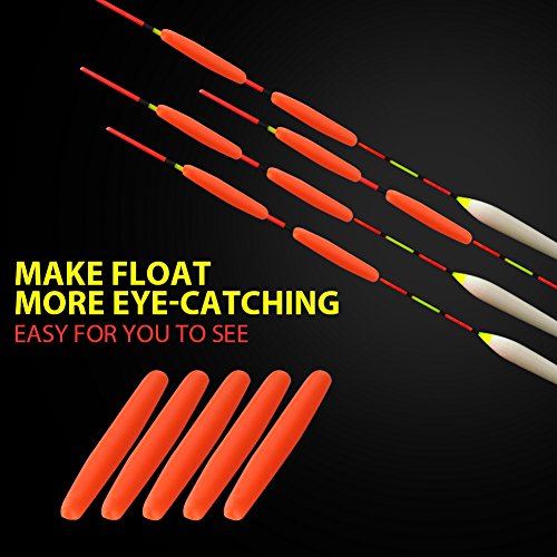 image for Keenso 100pcs Fishing Float Indicator, Fishing Corks Floats, Durable T