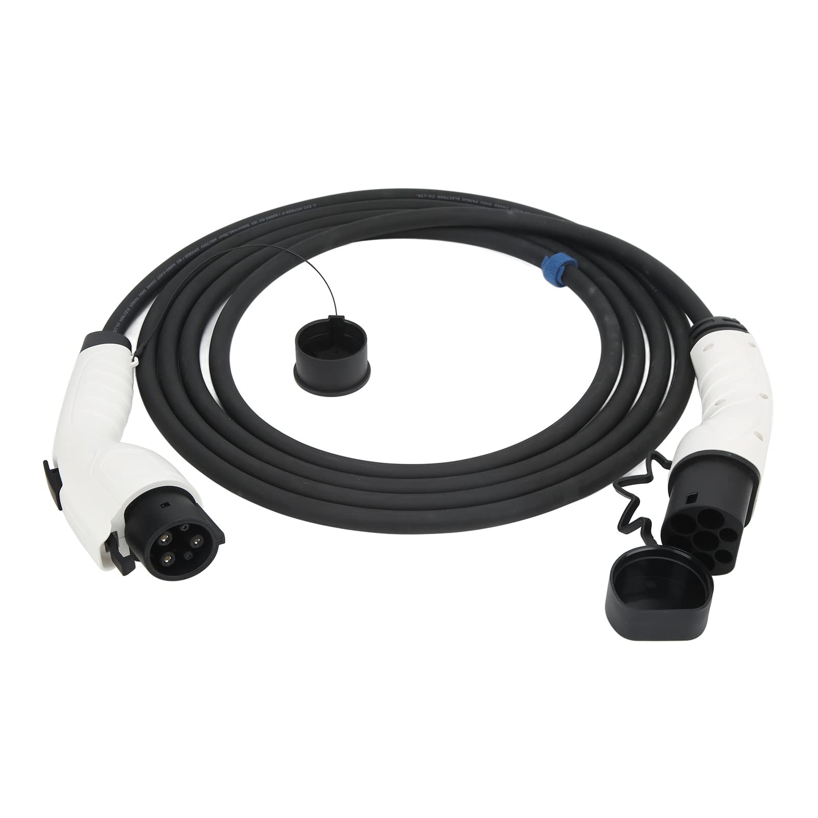 Cable de Cargador EV Tipo 1 a Tipo 2, Cable de Carga Duradero de 5m 16A 3.6KW para Vehículos Eléctricos, Aprobado por CE TUV