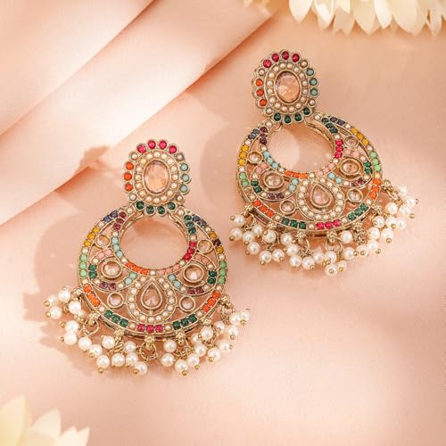 Image of Rubans Pearl Beaded Necklace Set Jewellery Gift for Women & Girls
