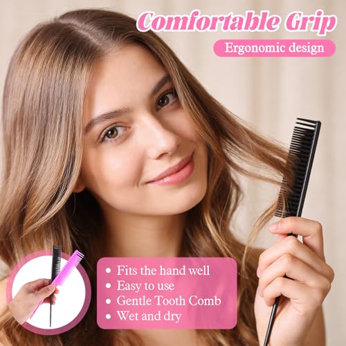 Set de 4 peines para cabello rizado y desenredar JJUNW miniatura 5