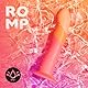 ROMP Dizi Non-Realistic Dildo - 18cm Silikon - Bullet Vibrator kompatibel - P-Punkt & G-Punkt - Harness geeignet Saugnapf Dildo - Adult Sex Toy - Rot/Orange