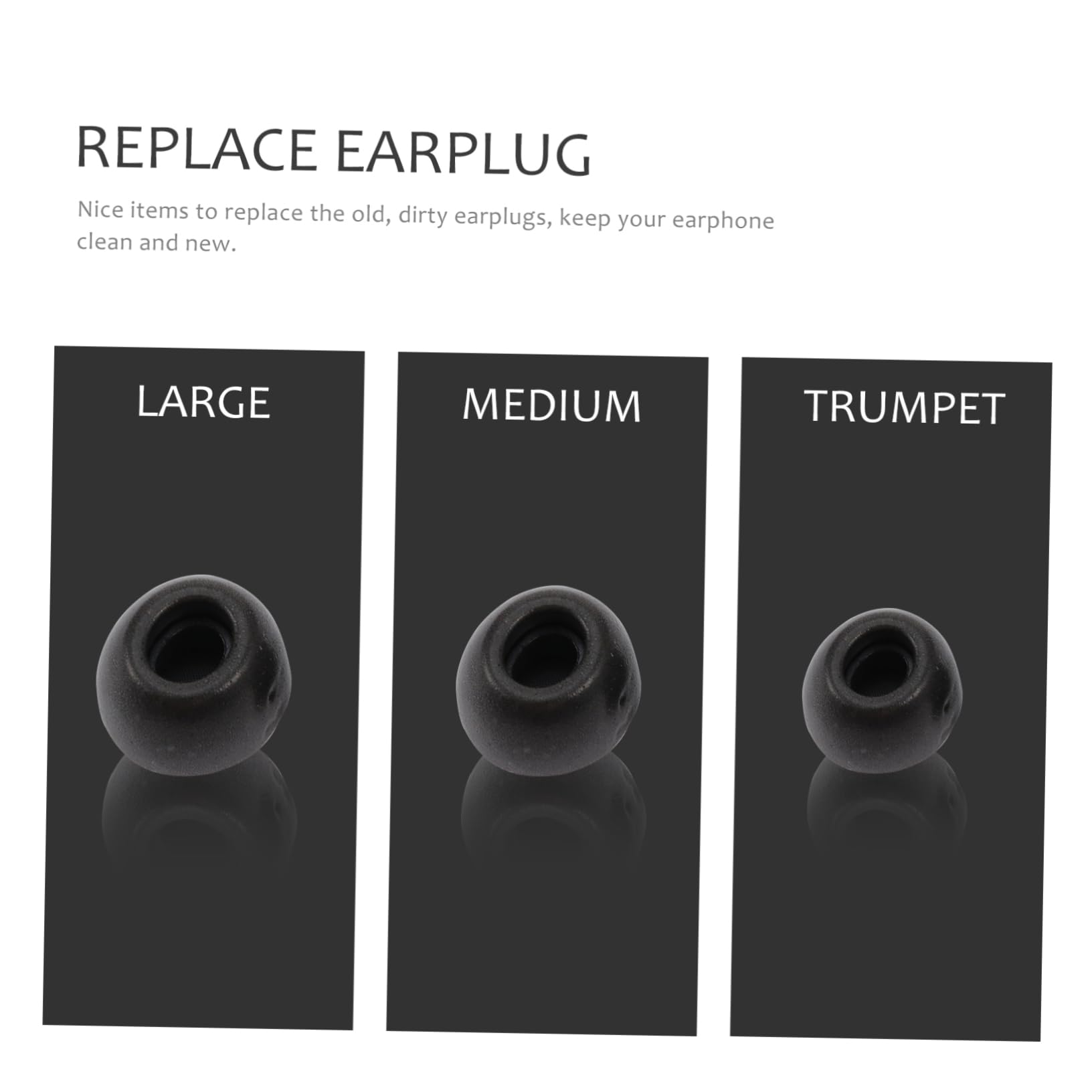 DOITOOL Lot De 3 Embouts De Rechange pour Écouteurs Antibruit Embouts pour Casque 3 Paires