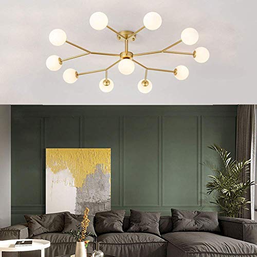 Lampe de plafond suspendue Sputnik moderne lustre industriel 9 lumières G4