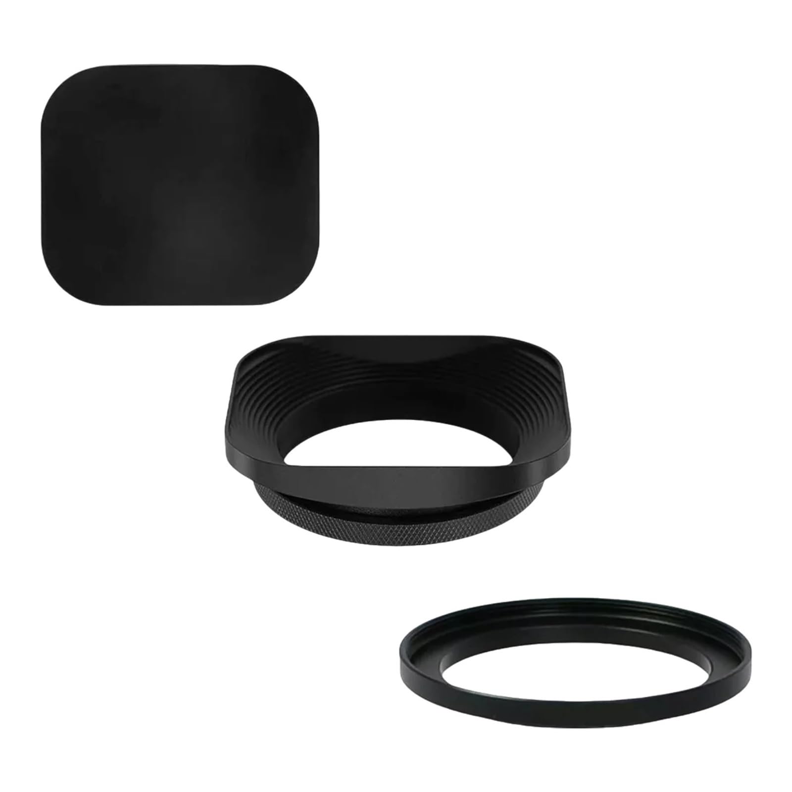 Paraluce quadrato retrò, calibro multiplo 37-52 mm | Paraluce universale for ridurre la luce diffusa for la fotografia(39mm)