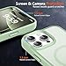 MOCCA Strong Magnetic for iPhone 16 Pro Phone Case, [Compatible with Magsafe][16FT Mil-Grade Drop Protection] Slim Thin Translucent Matte Protective Cover Case for iPhone 16 Pro Case, Light Green