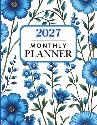 2027 Monthly Planner 8.5 X 11 non spiral: One Year (January 2027 through December 2027) with Holidays and Inspirational Quotes. Large Panner Perfect for School, Office, and Home. image 2