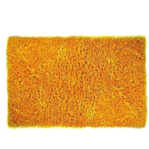 Image of Anti Skid Doormats for Home and Office Entrance Living Room and Bathroom Mats | Entrance Door Mats for Home and Office Entryway. (Solid Yellow, 18x28)
