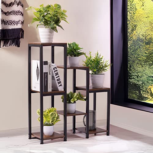 Vondream 3 Tier 7 Potted Plant Stand Indoor, Plant Stands For Indoor Plants Multiple, Corner Plant Shelf For Living Room, Tiered Plant Holder, Metal Plant Table #TOP2