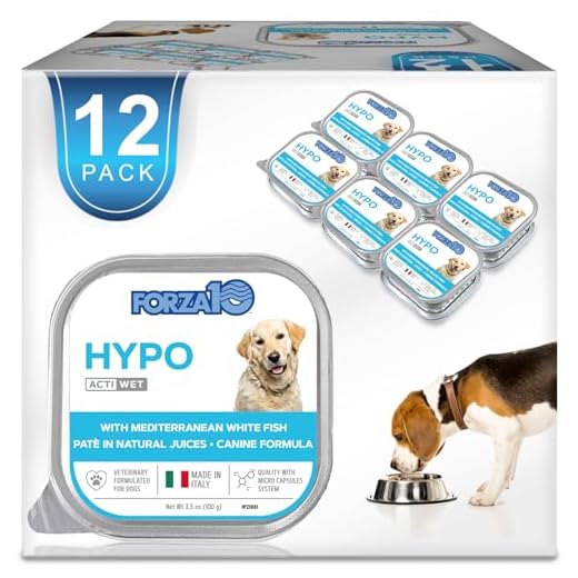 Forza10 Wet Hypoallergenic Dog Food, Fish Flavor, Canned Sensitive Skin Dog Food, for Adult Dogs with Skin Issues, 12 Pack Case of 3.5 Ounce Each