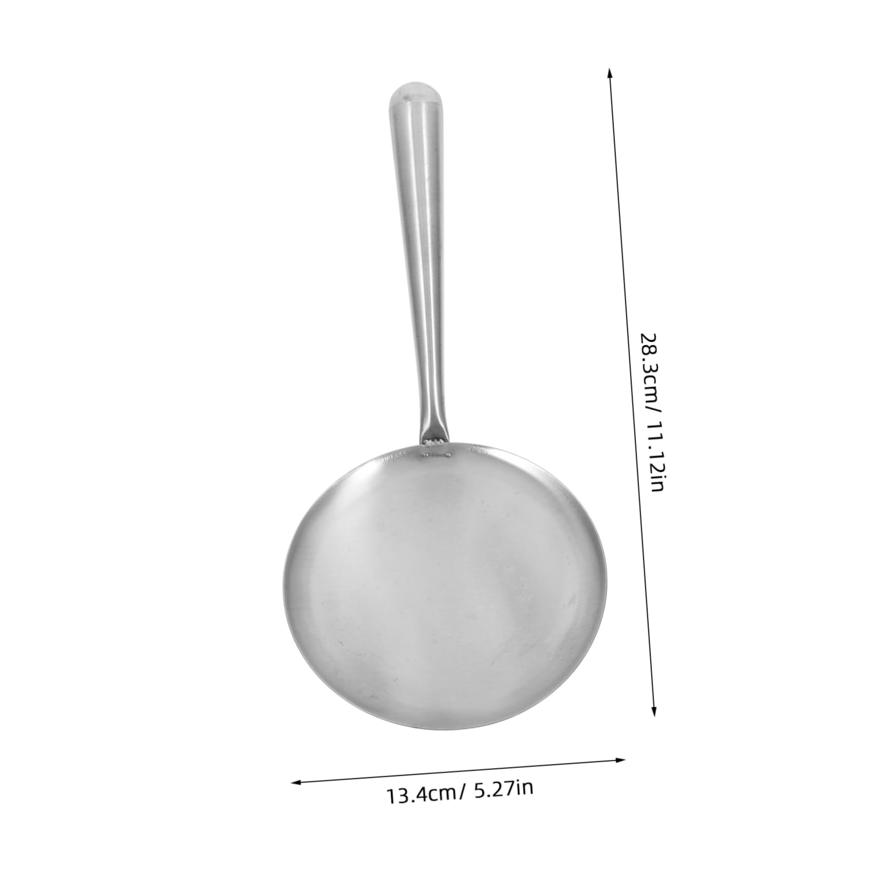 Luxshiny Stainless Steel Tofu Brain Scoop Flat Bottom Rice Serving Spoon Versatile Cooking Utensil for Tofu Rice and More Stylish Kitchen Accessory Comfortable Grip