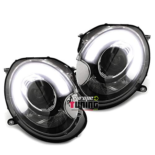 europetuning - 04214 - PHARES FEUX AVANTS NOIRS LED CELIS MINI COOPER R55-R56-R57 2006-2010