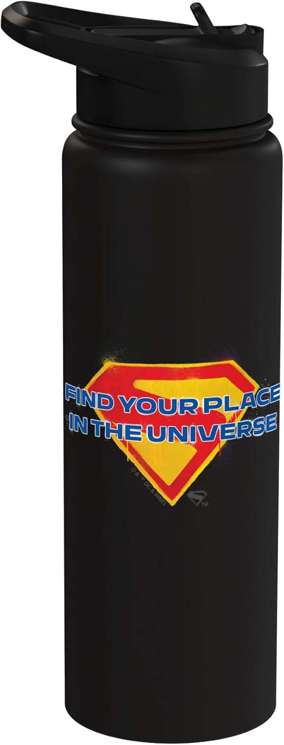 Supergirl 2026 Find Your Place Shield Stainless Steel Insulated Water Bottle