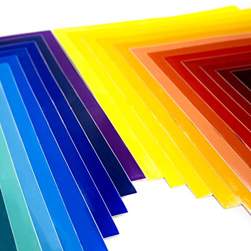 Bright Idea Permanent Vinyl Sheets - 70 Pack 12”X12” | Adhesive Vinyl Sheets, Assorted Colors (Glossy, Matte, Metallic) Permanent Vinyl Bundle Pack For Crafters - Vinyl For Cricut And Silhouette #TOP3