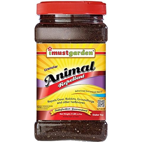 I Must Garden Deer, Rabbit and Groundhog Repellent: All-Weather Granular Formula – 5 lb. Shaker Jar Cover