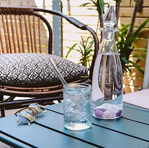 PURAJA Basis Set zur Wasserbelebung | Natürliche Trommelsteine | Premium Mischung für Edelsteinwasser | Grundmischung: Rosenquarz, Amethyst, Bergkristall (250g) - Image 6