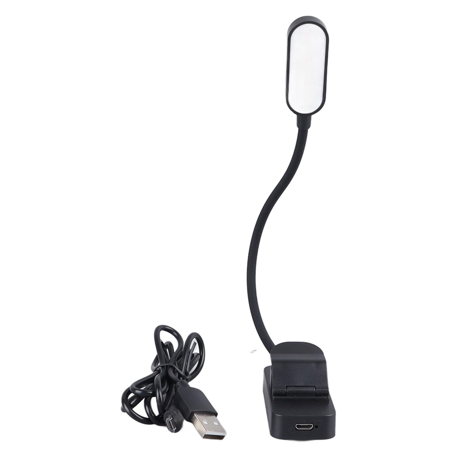 Kids Reading Light with Flexible Neck 4000K Eye Comfort Light 4 Brightness Levels USB Rechargeable Book Lamp for Desk or Books