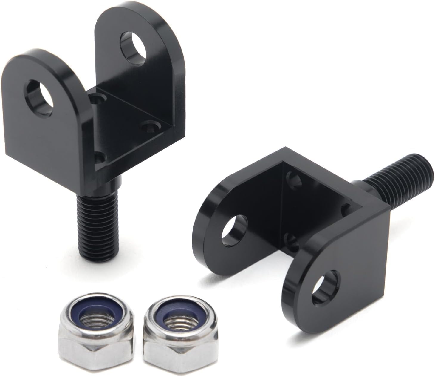 Replacement Foot Peg Mounts for E-Ride PRO SS, Sur-Ron Light Bee LBX, Talaria Sting MX3 MX4, Talaria XXX – Lightweight Anodized 7075 T6 Aluminum, 2 Pack (Black)