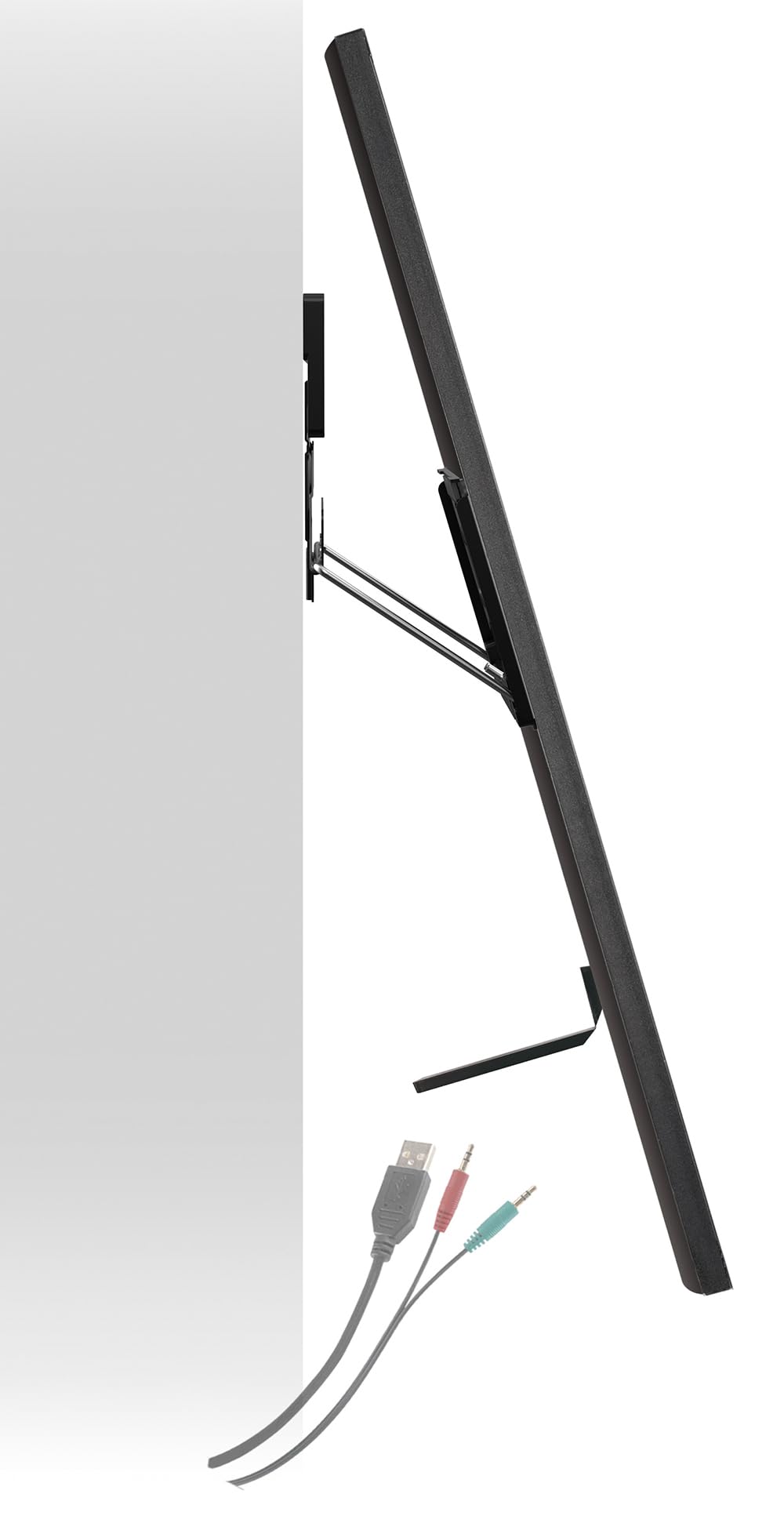 Mywall HE7-2L - Supporto da Parete per TV a Schermo Piatto 43-100", Carico Fino a 75 kg, Universale per Ultra Sottile, 9,5 mm