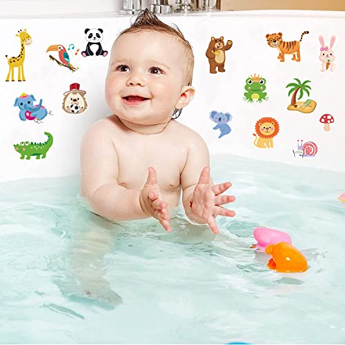 21Pcs Jungle Animals Window Clings Stickers For Kids Safari Window Gel Clings Decals Thick Gel Clings Toddlers And Adults Classroom Home Nursery Airplane Birthday Party Supplies Decorations (Jungle Animals) #TOP2