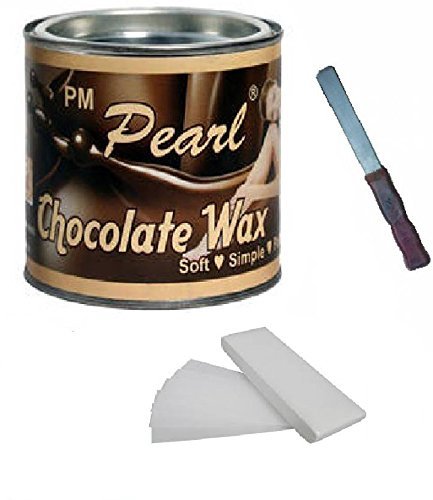 Waxing Kit/Wax Kit Combo Kit Includes (Wax Heater + WAX + WAX Strips + WAX Knife) (Chocolate)