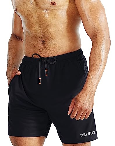 NELEUS Men's 7 inch Lightweight Workout Running Shorts with Pockets2