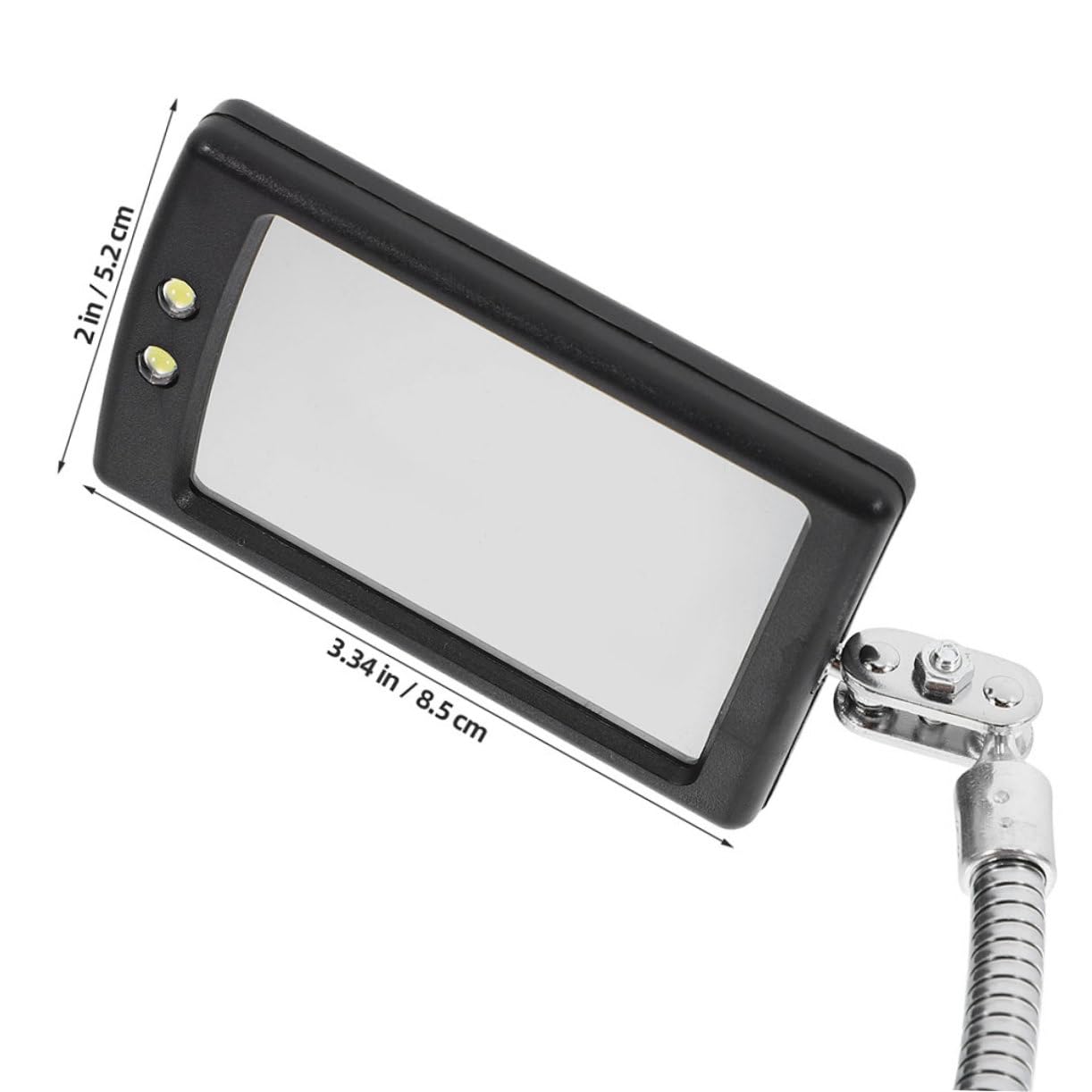 STOBAZA Chassis Inspection Mirror Flexible Inspection Mirror Inspection Mirror with Light Automotive Mirror Tool Security Mirror Telescoping Inspection Mirror Stainless Steel