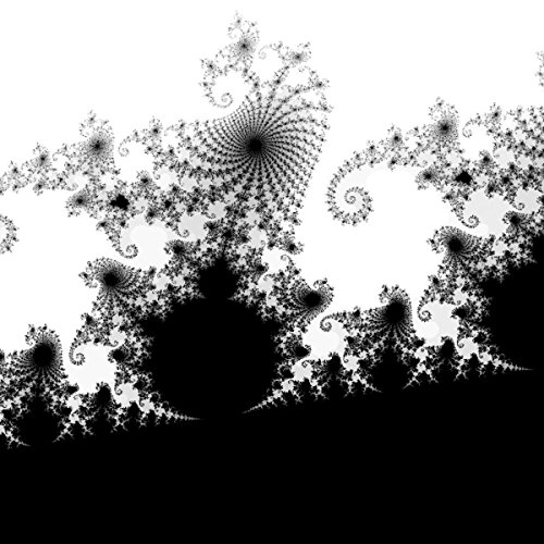 Gifts Delight Laminated 24x24 Poster: Mandelbrot Set Fractal - Displacement Map The Greyscale ma iThe Greyscale Mandelbrot Used to Create This Image is by Maloqa from a h