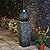 Glitzhome Patio Fountain Waterfall with LED Light Decorative Outdoor Fountain Pedestal Water Fountain with Submersible Pump Vintage Garden Waterfall Decor for Garden Patio Deck Porch, 31.69”H