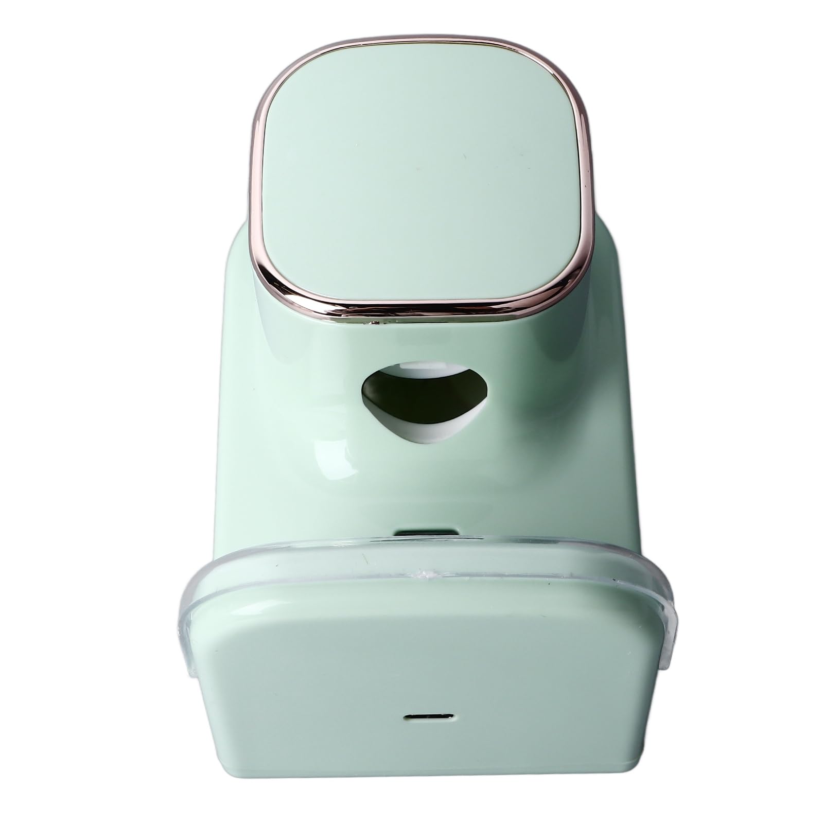 Dispenser Elettrico per Dentifricio Comodo Supporto da Parete Ad Alta Tecnologia Alimentato Tramite USB Bagno per Famiglie di Bambini (GREEN)